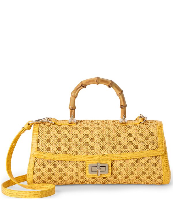 ブランミン レディース バッグ BRAHMIN Vivid Yellow Sunshadow Collection Dayan Top Handle Satchel Bag Vivid Yellow イエロー｜ReVida 店