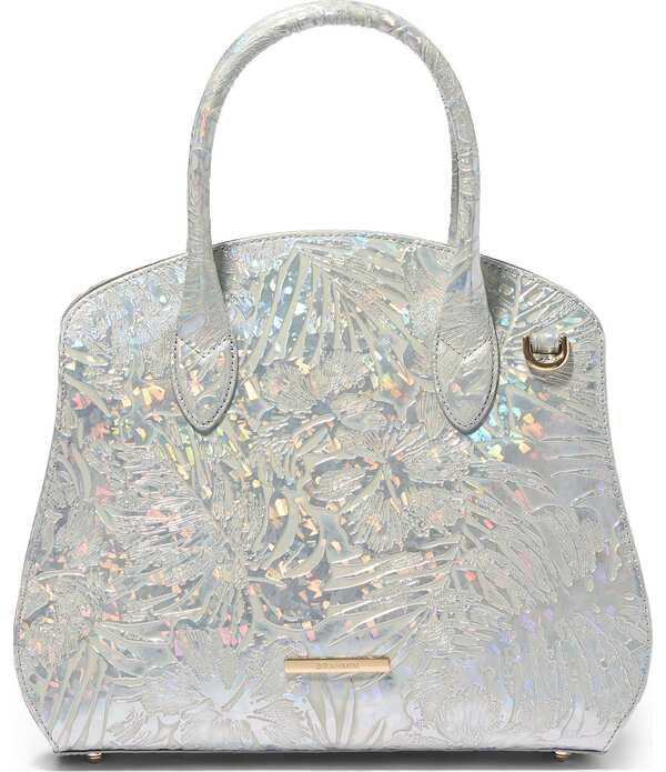 ブランミン レディース バッグ BRAHMIN Serenade Collection Silverosetta Satchel Bag Silver シルバー
