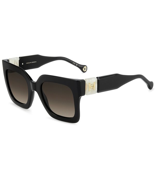 キャロライナヘレラ レディース 付属物 サングラス・アイウェア Carolina Herrera Women\u0027s HER 0369 52粍 Geometric Sunglasses Black 黒いこと