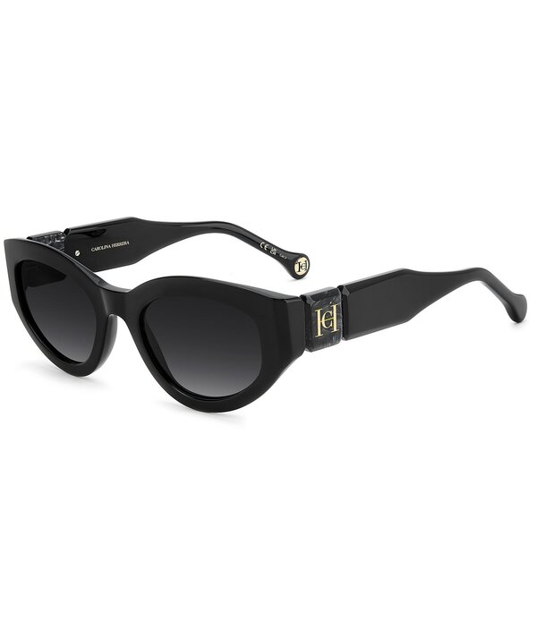 キャロライナヘレラ レディース 付属物 サングラス・アイウェア Carolina Herrera Women\u0027s HER 0370/S 52粍 Oval Sunglasses Black 黒いこと