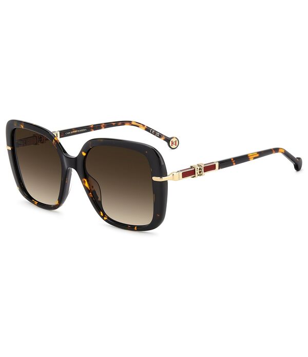 キャロライナヘレラ レディース 付属物 サングラス・アイウェア Carolina Herrera Women\u0027s HER0380/G/S 55粍 Square Sunglasses Havana