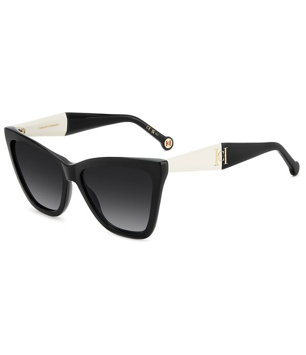 キャロライナヘレラ レディース 付属物 サングラス・アイウェア Carolina Herrera Women\u0027s HER0374/S 59粍 Cat Eye Sunglasses Black White 白いこと