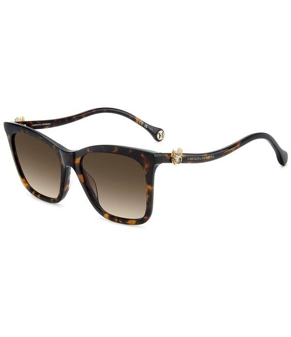 キャロライナヘレラ レディース 付属物 サングラス・アイウェア Carolina Herrera Women\u0027s HER0394/G/S 55粍 Rectangle Sunglasses Havana