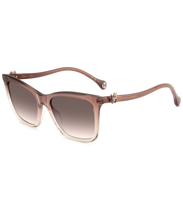 キャロライナヘレラ レディース 付属物 サングラス・アイウェア Carolina Herrera Women\u0027s HER0394/G/S 55粍 Rectangle Sunglasses Nude