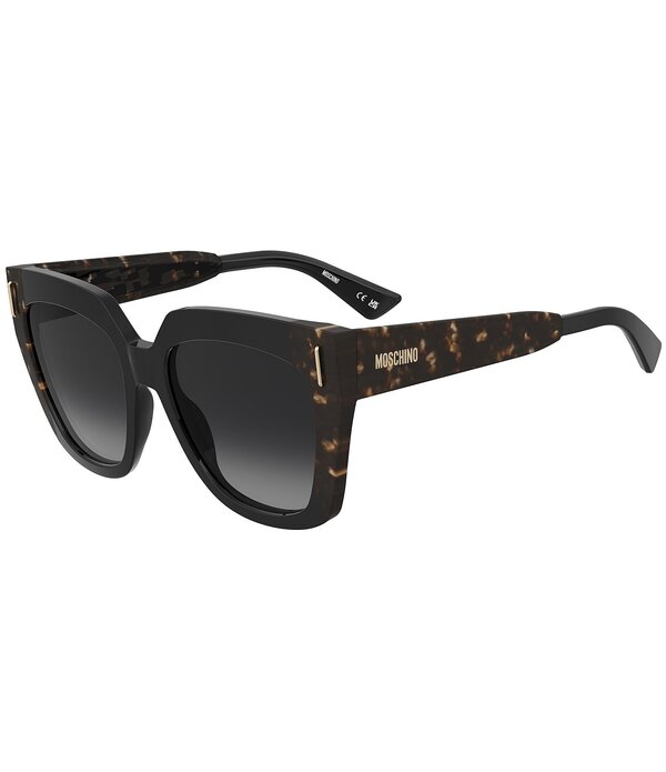モスキーノ レディース 付属物 サングラス・アイウェア Moschino Women\u0027s MOS207/S 55粍 Square Sunglasses Black Havana 黒いこと