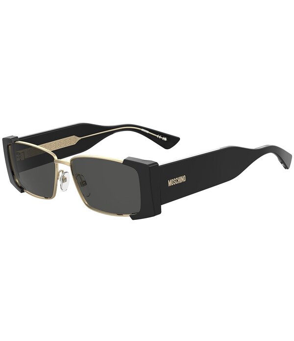 モスキーノ レディース 付属物 サングラス・アイウェア Moschino Women\u0027s MOS206/S 57粍 Rectangle Sunglasses Black 黒いこと