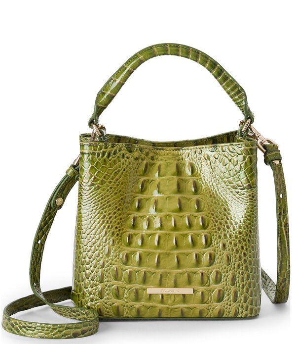 ブランミン レディース バッグ ミニ BRAHMIN Olive Melbourne Collection Mini Amelia Top Handle Crossbody Bag Olive オリーブ