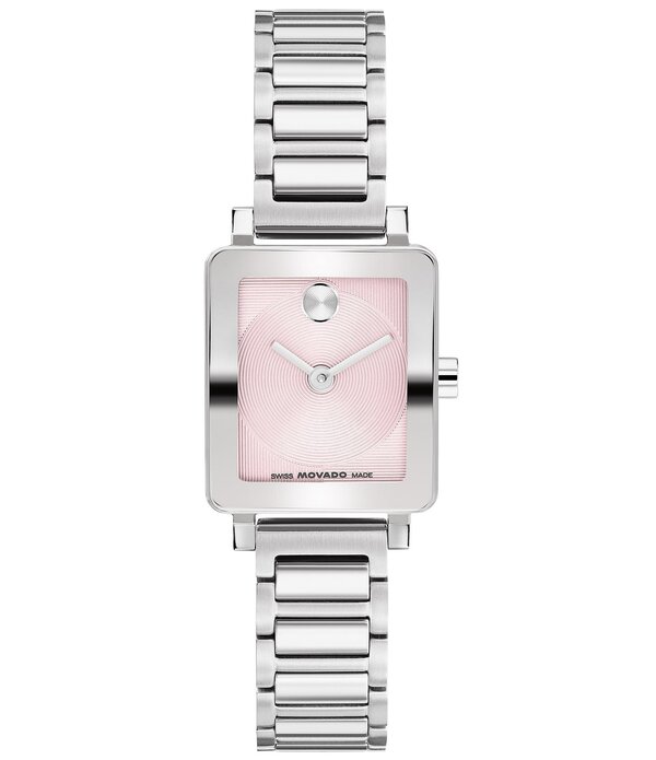 モバド レディース 添え物 ウオッチ ティーシャツ Movado Bold Women\u0027s Evolution 2.0 Quartz Analog Stainlessteel Watch Silver しろがね色