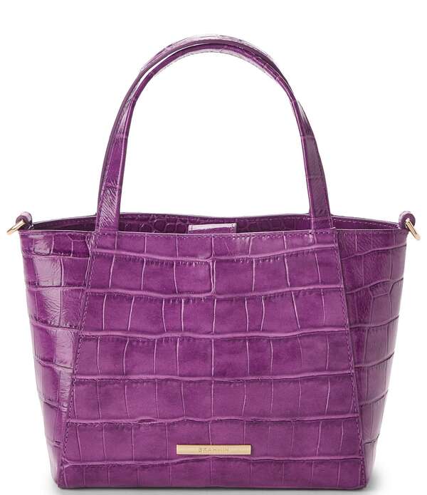 ブランミン レディース 御徒面子 BRAHMIN Alba Collection Small Mona Tote Bag Purple パープル レディースバッグ-トートバッグ-バッグ