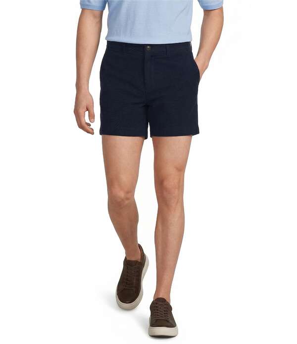 ラウンドトゥリーアンドヨーク メンズ ボトムス ハーフパンツ・ショーツ ショートパンツ Roundtree & Yorke The Cloud Straight Fit Flat Front 5 Inseam Chino Shorts Dark Navy ネイビー｜ReVida 店