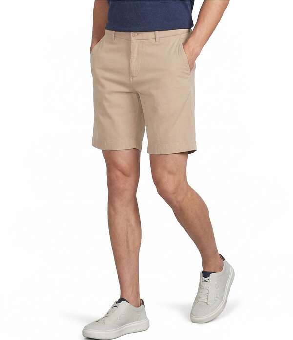 ダニエル クレミュ メンズ ボトムス ハーフパンツ・ショーツ ショートパンツ Cremieux Blue Label Madison Flat Front Garment Dyed 8 Inseam Shorts Khaki カーキ|ReVida 店