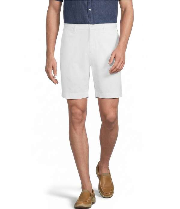 ダニエル クレミュ メンズ ボトムス ハーフパンツ・ショーツ ショートパンツ Cremieux Blue Label Madison Flat Front Garment Dyed 8 Inseam Shorts Lucent White ホワイト|ReVida 店