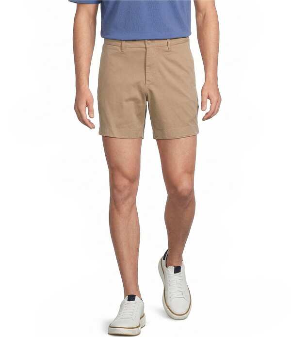 ダニエル クレミュ メンズ ボトムス ハーフパンツ・ショーツ ショートパンツ Cremieux Blue Label Flat Front Garment Dyed CMX 6 Inseam Shorts Khaki カーキ|ReVida 店