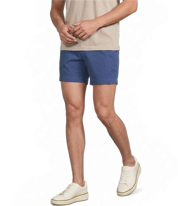 ダニエル クレミュ メンズ ボトムス ハーフパンツ・ショーツ ショートパンツ Cremieux Blue Label Flat Front Garment Dyed CMX 6 Inseam Shorts Medium Blue ブルー|ReVida 店