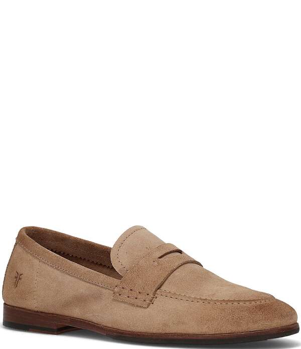 飛球 メンズ シューズ スリッポン・ローファー スエードクロス Frye Men\u0027s Graham Waxed Suede Penny Loafers Dune
