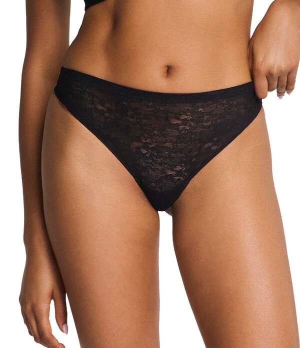 スパンク レディース アンダーウェア パンツ レース SPANXsupersmooth Day to Date Night Lace Thong Very Black ブラック