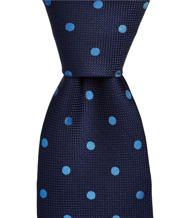 ダニエル クレミュ メンズ 付属品 タイ オックスフォード 地絹 Cremieux Oxfordot 3/8 Silk Tie Navy 米国海軍