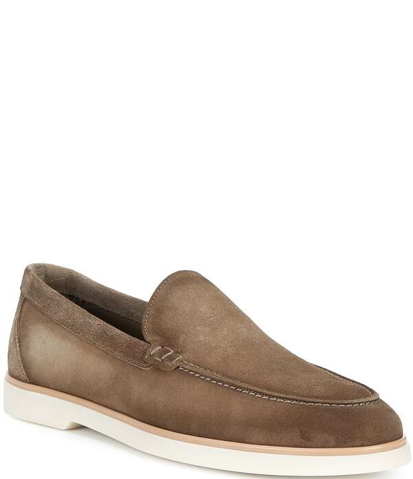 マグナーニ メンズ シューズ スリッポン・ローファー スエードクロス なめし革 Magnanni Men\u0027s Beignet II Suede Leather Venetian Loafers Castoro