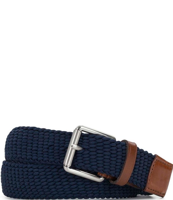 パトリシアナシュ メンズ 付属品 胴締め Patricia Nash Men\u0027stretch Woven Fabric Belt Navy 米国海軍