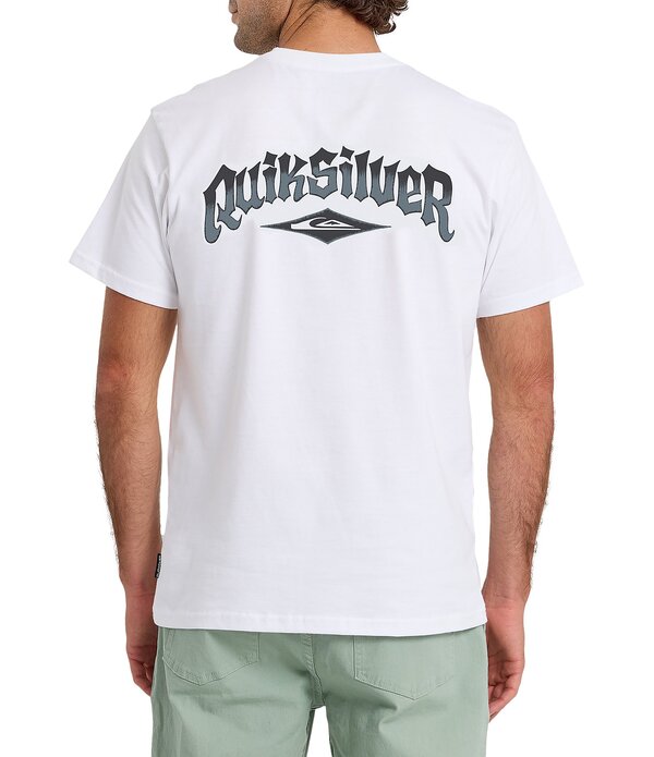 クイックしろがね色 メンズ トップス プルオーバー ロゴタイプ Quiksilver Diamond Arch Logo Short Sleeve T-Shirt White 白いこと