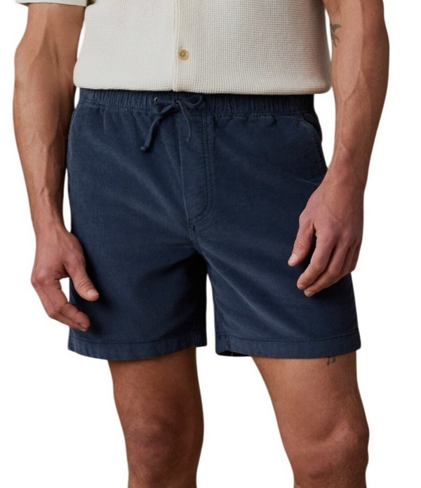 ファレティ メンズ ボトムス ハーフパンツ・ショーツ コーデュロイ ショートパンツ コットン Faherty Essential Organicotton Blend Stretch Corduroy 6 Inseam Shorts Blue Nights ブルー