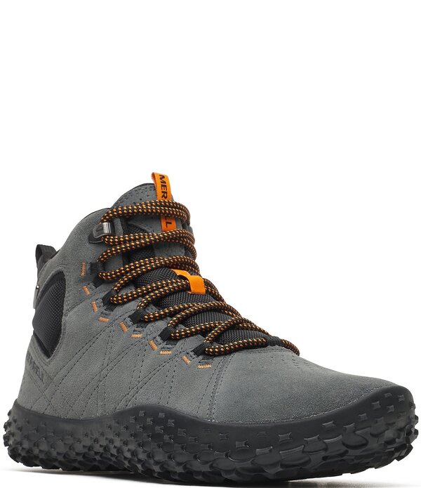 メレル メンズ シューズ スニーカー スエード Merrell Men's Wrapt Mid Waterproof Suede High Top Sneakers Granite