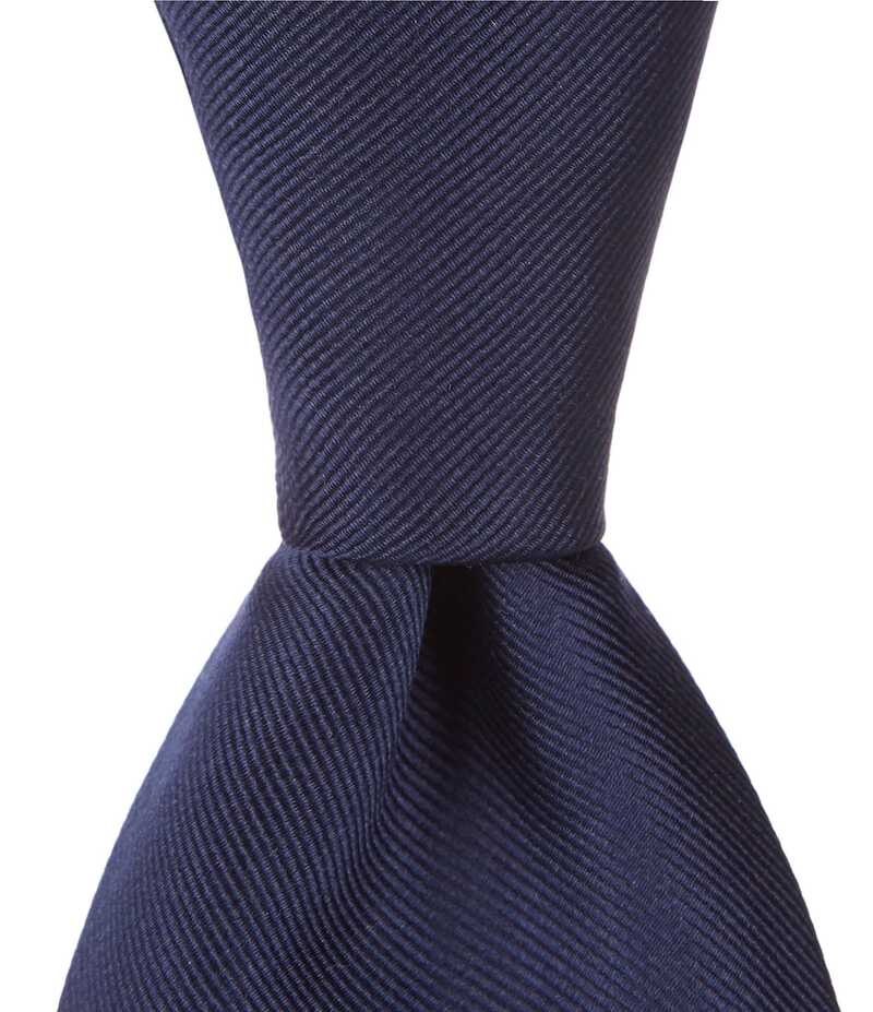 ラウンドトゥリーアンドヨーク メンズ アクセサリー ネクタイ トール シルク Roundtree & Yorke Big & Tall Cardinal Solid 3 1/8 Silk Tie Navy ネイビー