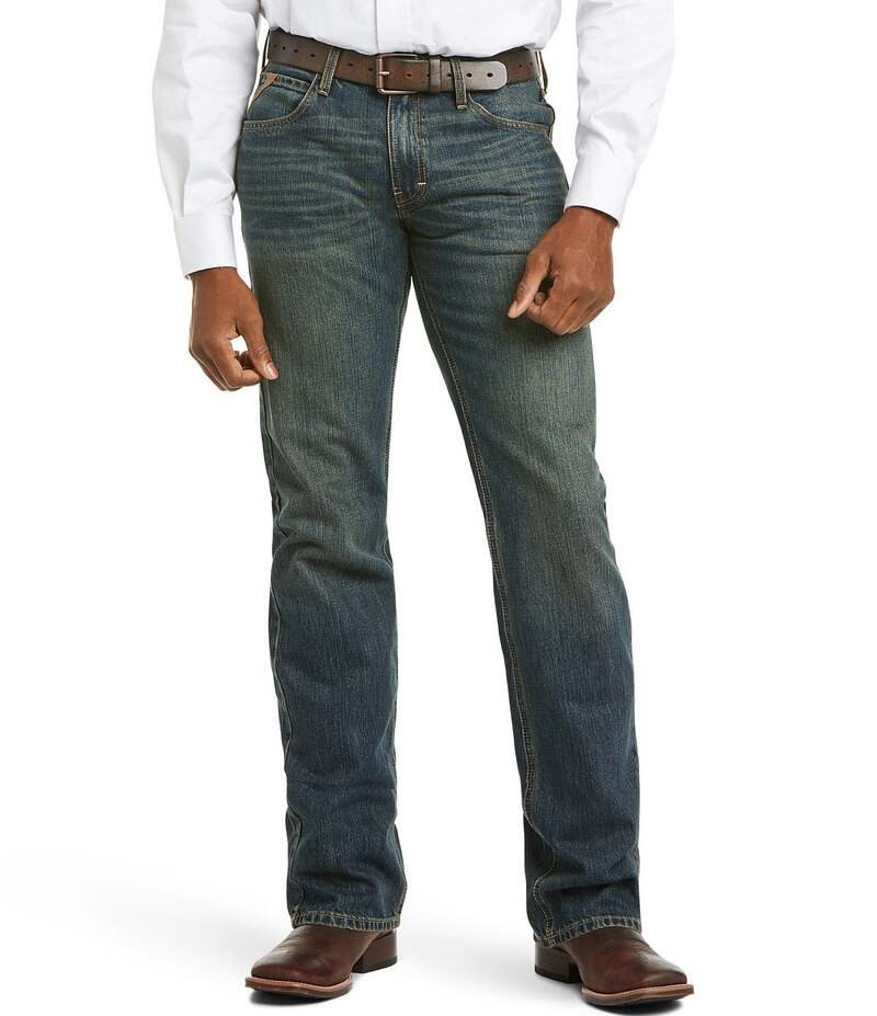 アリアト メンズ ボトムス デニムパンツ ストレート トール ジーンズ Ariat Big & Tall M5 Slim Legacy Stackable Straight Leg Jeans Blue ブルー 16,045円