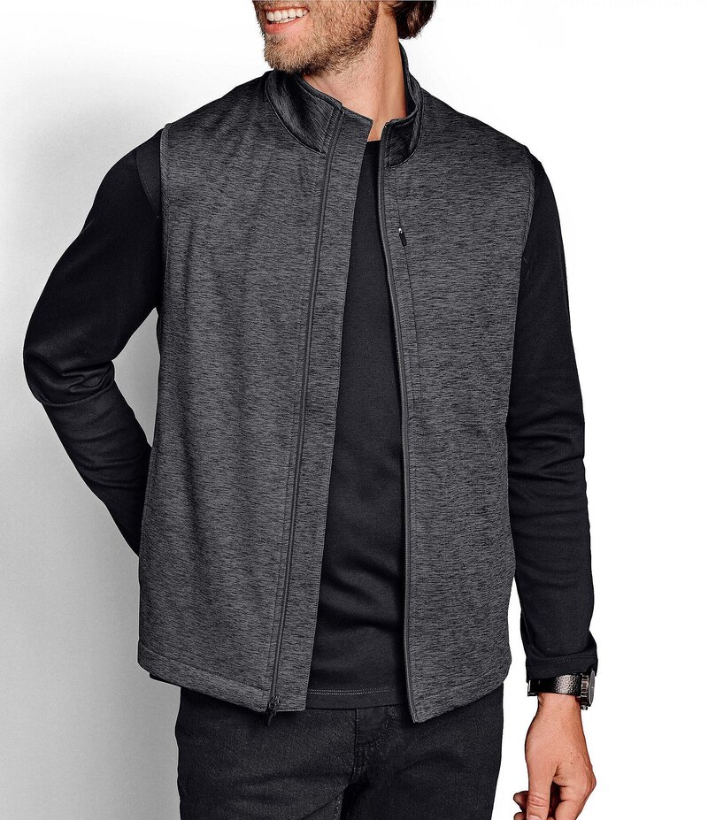 ジョンストンアンドマーフィー メンズ アウター ベスト Johnston & Murphy XC4 Performance Stretch Vest Charcoal チャコール