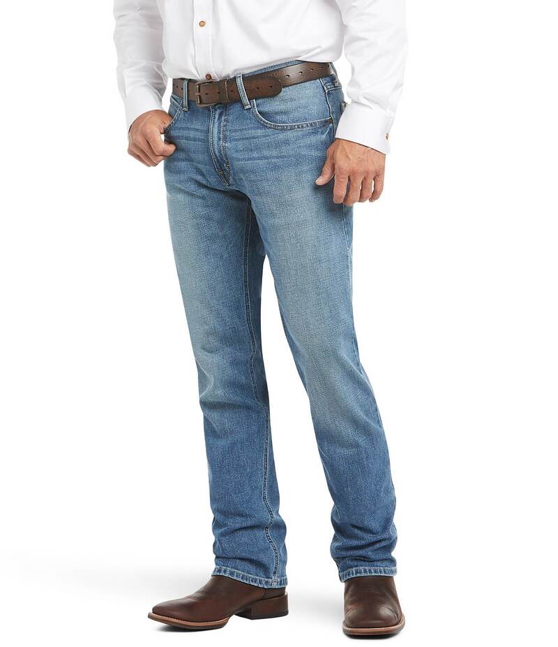 アリアト メンズ ボトムス デニムパンツ リラックスフィット ストレート ローライズ トール ジーンズ Ariat Big & Tall M4 Relaxed Fit Low Rise Stretch Legacy Stackable Straight Leg Jeans Sawyer