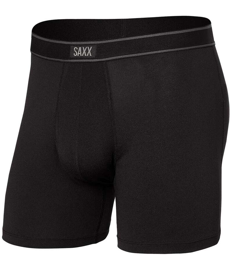 サックス メンズ アンダーウェア ブリーフパンツ トール SAXX Big & Tall Daytripper Solid 5 Inseam Boxer Briefs Black ブラック｜ReVida 店