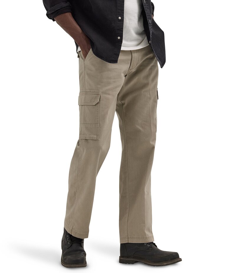 ラングラー メンズ ボトムス デニムパンツ リラックスフィット パンツ デニム Wrangler Relaxed Fit Non-Denim Cargo Longs Pants Burlap デニム