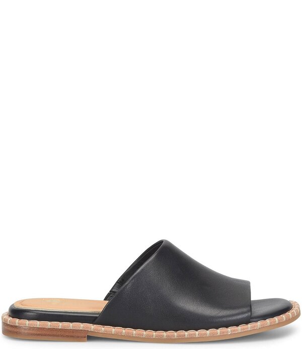 ホンブルグ帽 レディース シューズ パンプス なめし革 Sofft Noble II Leather Blanket Stitch Slides Black 黒いこと