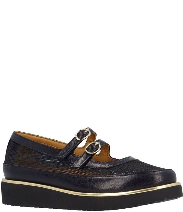 ラモールドピード レディース シューズ パンプス プラットホーム メッシュ なめし革 L\u0027Amour Des Pieds Zalika Leather and Mesh Platform Wedge Mary Jane Pumps Black 黒いこと