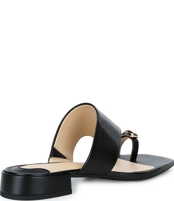 アレックスマリー レディース シューズ サンダル レザー Alex Marie Nancy Leather Ornamented Toe Loop Sandals Black ブラック｜ReVida 店