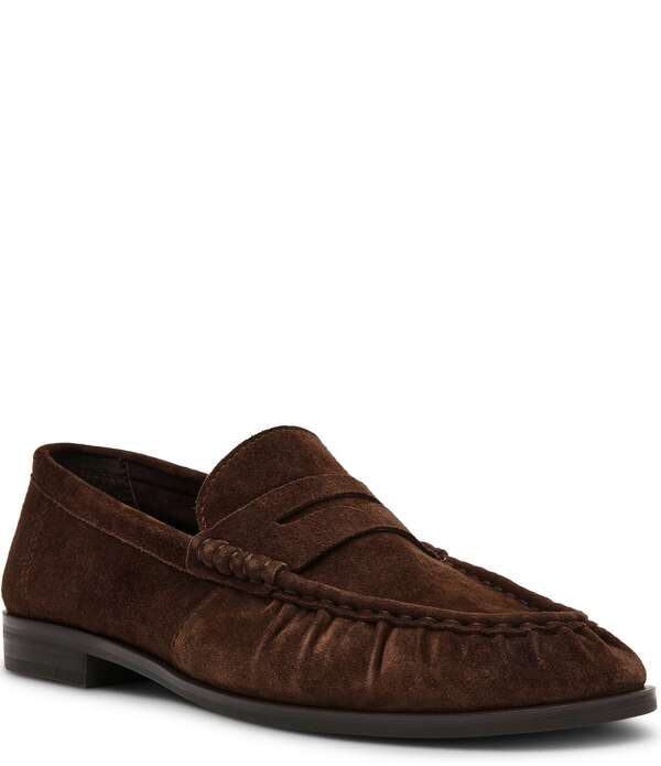 スティーブ マデン レディース シューズ スリッポン・ローファー スエード Steve Madden Hartly Suede Penny Loafers Dark Brown ブラウン 25,418円
