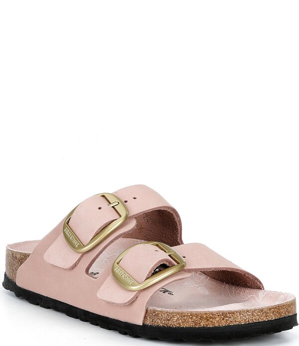 ビルケンシュトック レディース シューズ パンプス 刷り上げる サンダル Birkenstock Women\u0027s Arizona Big Buckle Printed Footbed Slide Sandalsoft Pink サクラ色