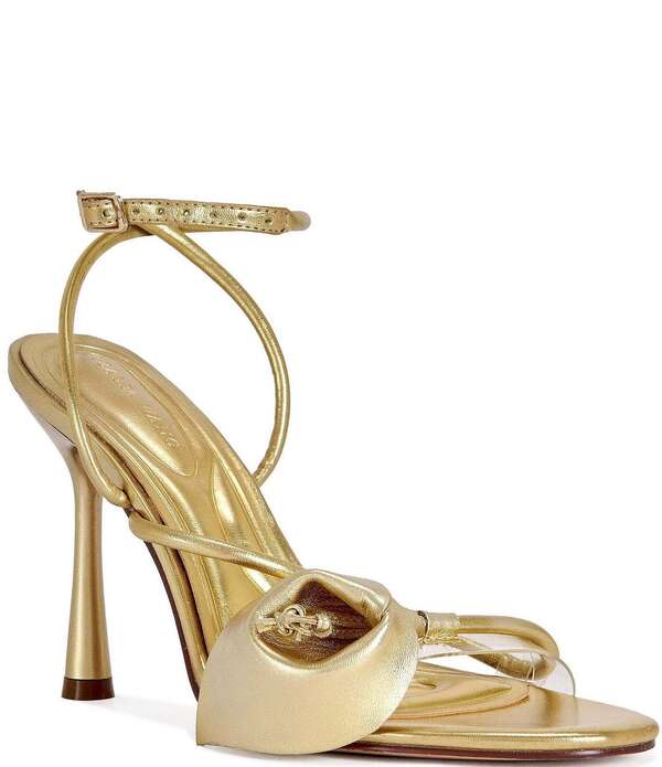 アザレア 一 レディース シューズ サンダル 一回り衣装 トール アンクル Azalea Wang Nilo Metallicalla Lily Ankle Wrap Dressandals Gold ゴールド