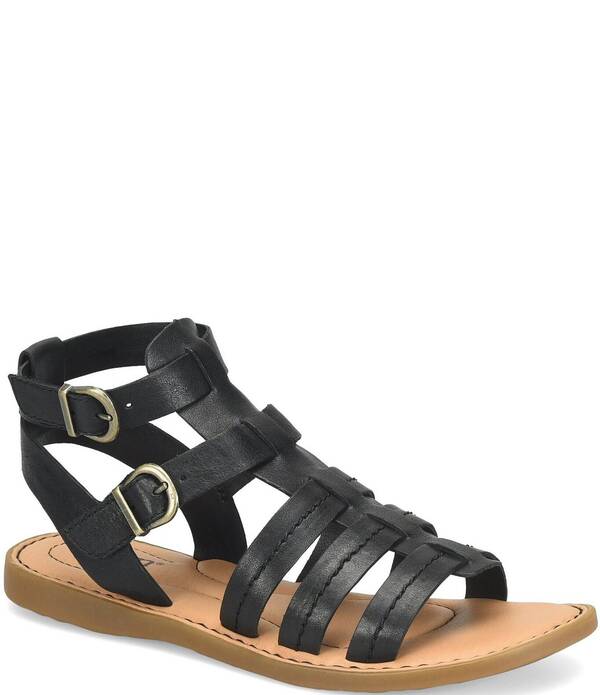 ボーン レディース シューズ パンプス サンダル レザー Born Iana Leather Gladiator Sandals Black ブラック