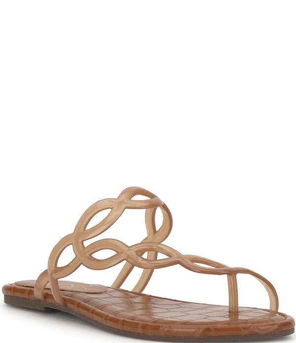 ジェシカシンプソン レディース シューズ サンダル Jessica Simpson Aloni Jelly Flat Sandals Caramel
