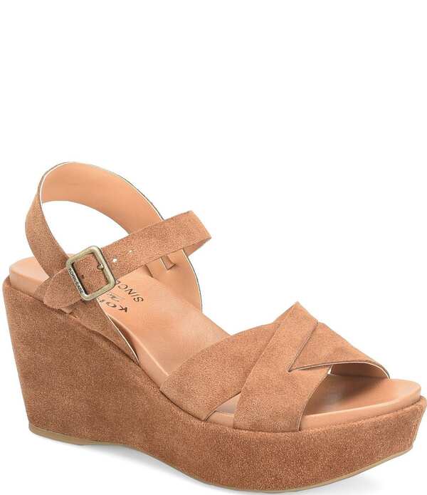 コークイーズ レディース シューズ サンダル プラットフォーム スエード Kork-Ease Ava 2.0 Suede Wedge Platform Sandals Brown ブラウン|ReVida 店