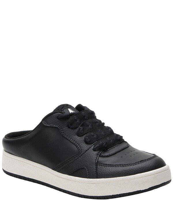 アレグリア レディース シューズ スニーカー なめし革 Alegria Celeste Leather Slip On Court Sneaker Mules Black 黒いこと