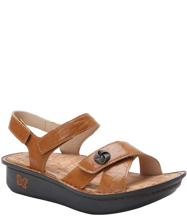 アレグリア レディース シューズ サンダル プラットフォーム レザー Alegria Kelsi Fondly Leather Platform Sandals Fondly Cognac