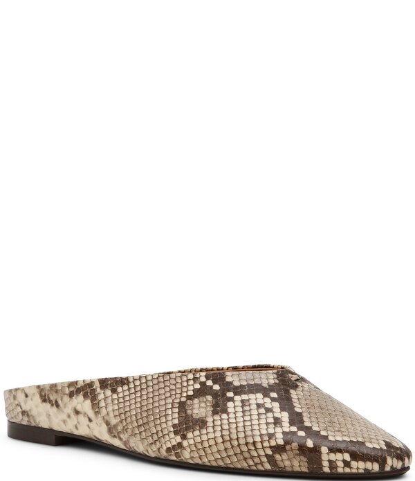 スティーブ マデン レディース シューズ パンプス 刷り上げる Steve Madden Sherman Snake Print Flat Mulesnake/Multi マルチ色合い