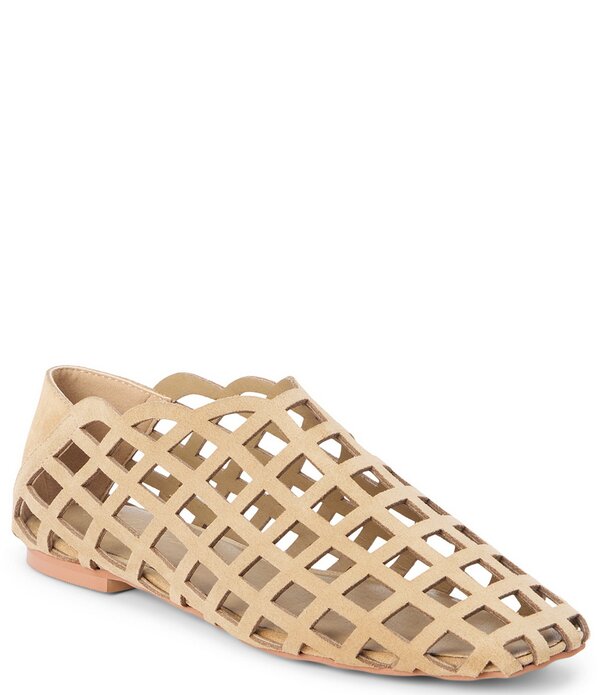 マチス レディース シューズ パンプスエード Matisse Cooper Suede Caged Ballet Flats Natural Suede