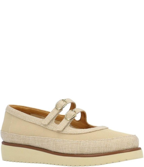 ラモールドピード レディース シューズ パンプス プラットホーム メッシュ リネン L\u0027Amour Des Pieds Zalika Linen and Mesh Platform Wedge Mary Jane Pumps Natural パンプス-レディース靴-靴