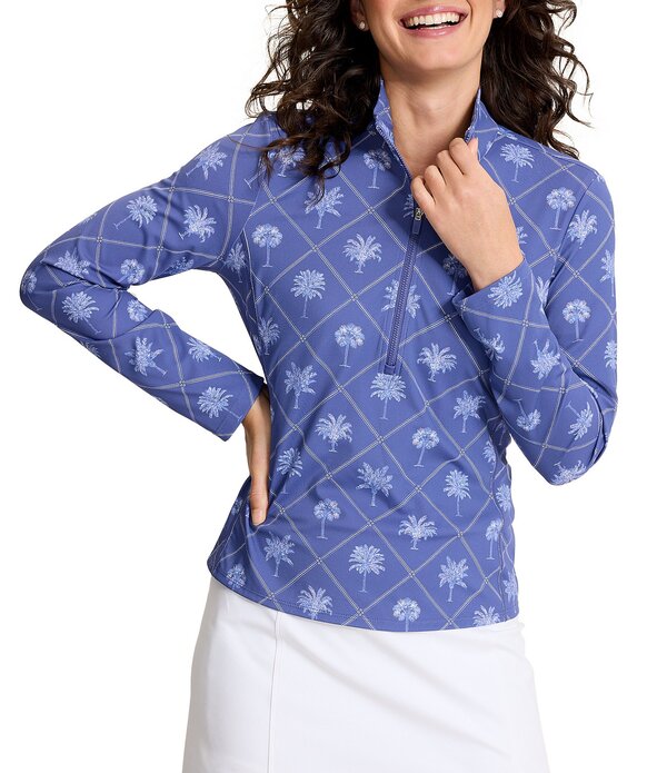 トッミーバハマ レディース アウター コート ハーフジップ ジャケット Tommy Bahamabby Getaway Frond Palm Coordinating Quarter Zip Long Sleeve Jacket Sanibel Blue ブルー 29,850円
