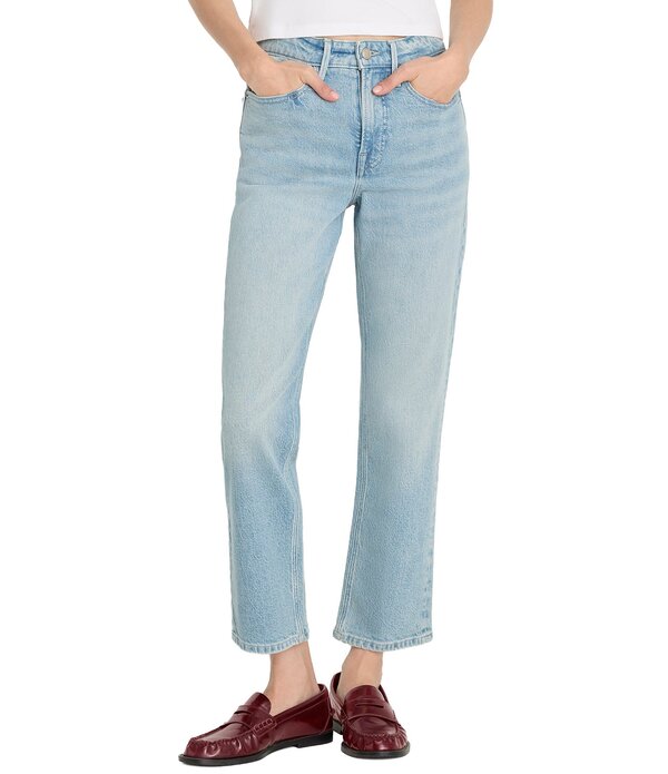 思わしいアメリカン レディース ボトムス ジーンズズボン下 引っ切り無い アンクル デニム Good American Good Icon High Rise Straight Leg Anklength Denim Jeans Indigo1137 ジーンズ ボトムス-レディースファッション-パンツ
