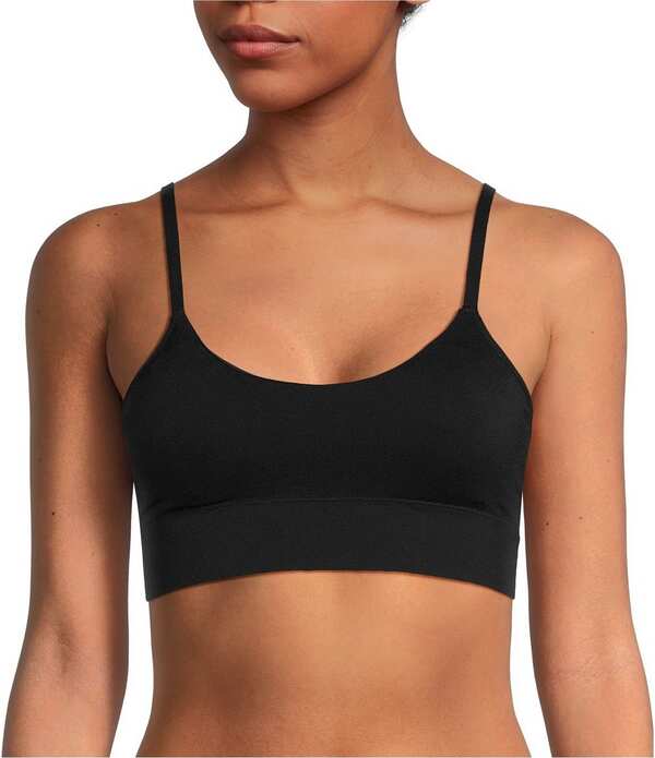 今めかしい 組織的運動 レディース トップス プルオーバー クロップド Modern Movement Seamless Cropped Cami Black 黒いこと