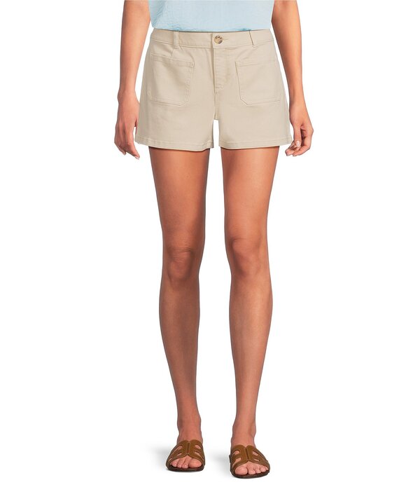 ギブソンアンドラティマー レディース ボトムス ハーフパンツ・ショーツ ショートパンツ Gibson & Latimer Perfect Fit Woven Twill Patch Pocket Roll Cuff Shorts Jute｜ReVida 店